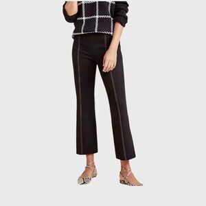 Anthropologie The Essential Women’s Crop Flare Pants / Black and Tan / Size M